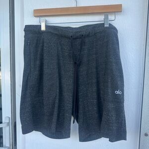 ALO Yoga Men's Charcoal Athletic Shorts